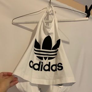 Adidas halter top crop top